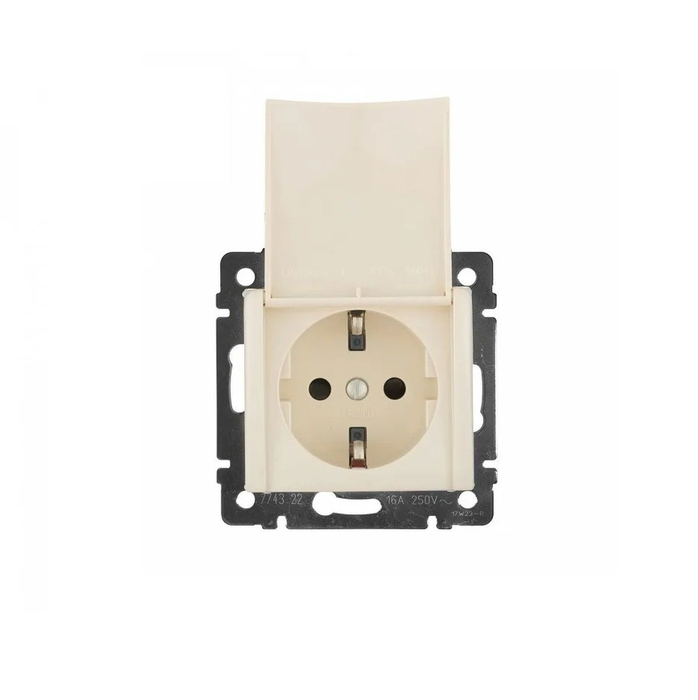 4322/4422 Розетка с крышкой белая