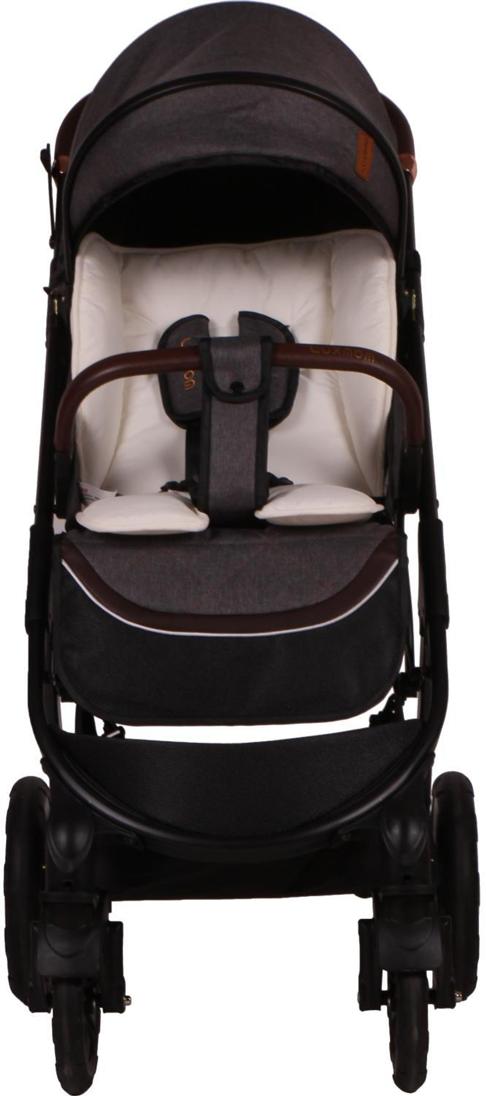 Прогулочная коляска luxmom 609 Чёрный текстиль