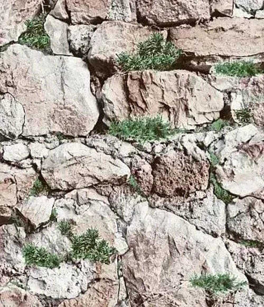 Обои бумажные, моющиеся, полуметровые, 0,53*10м, Камни 2