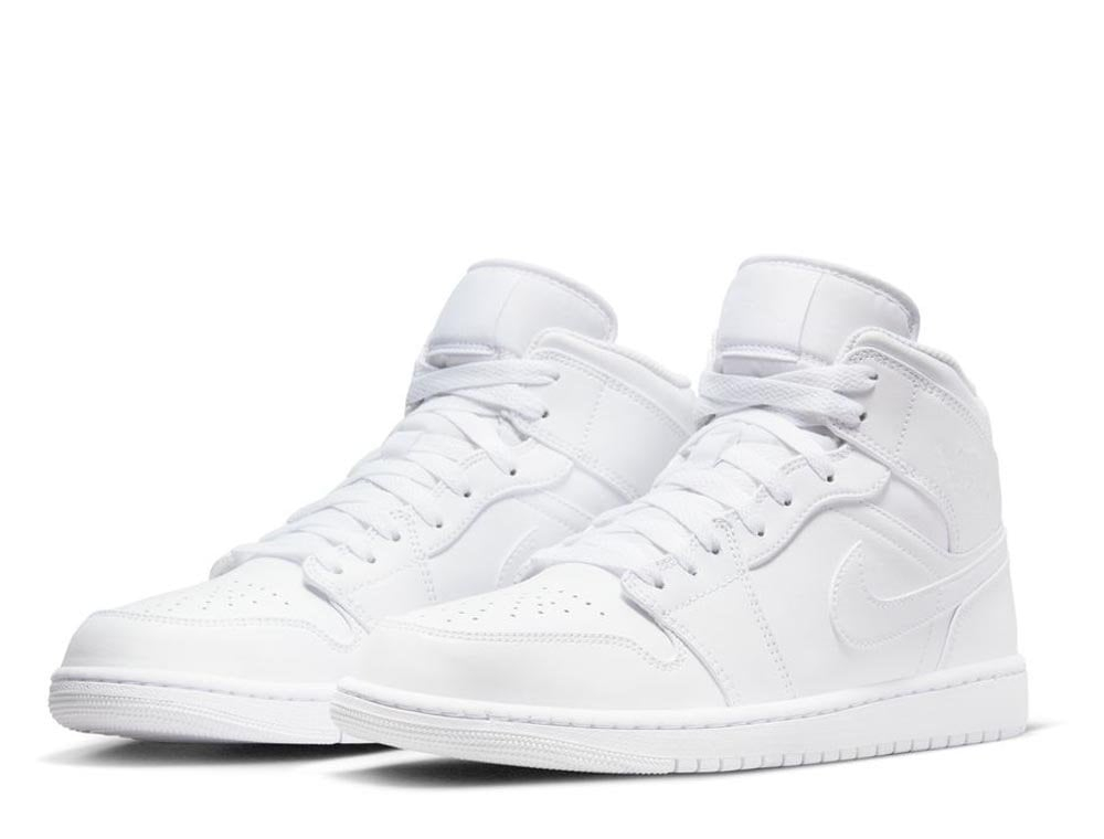 Кроссовки Air Jordan 1 Mid "Triple White"