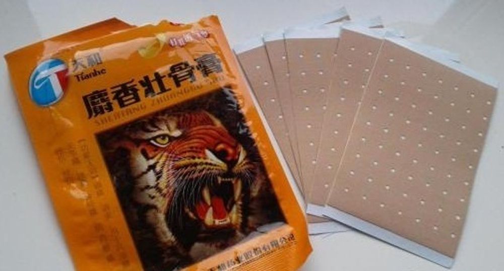 Пластырь противоотечный от холки Shexiang Zhuanggu Gao Tianhe, 5 шт