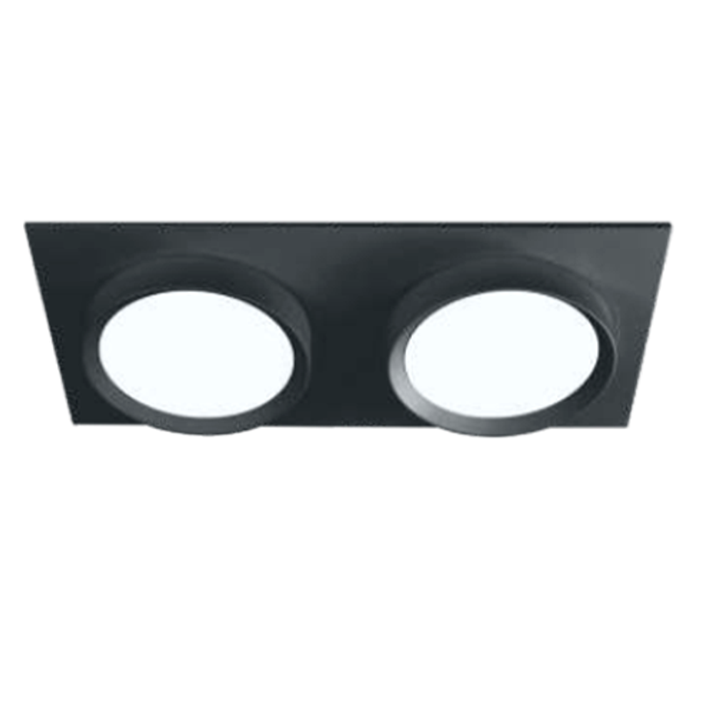 Светильник GX53 ART INFINITY DUO чёрный, встраиваемый, 220*110 мм, 30 шт/кор