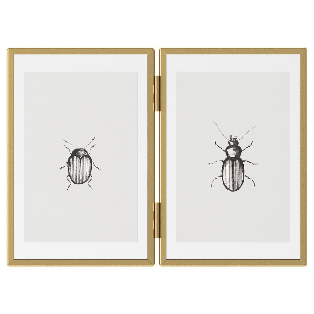 IKEA LERBODA  (ИКЕА ЛЕРБОДА)  -  Рамка, цвет золота, 10x15 см