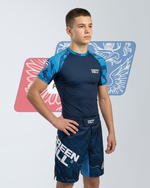 Рашгард Green Hill Союз ММА России RGR MMU-035 синий