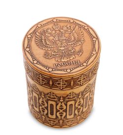 Народные промыслы BST-217 Стопки «Россия» бол. (береста)