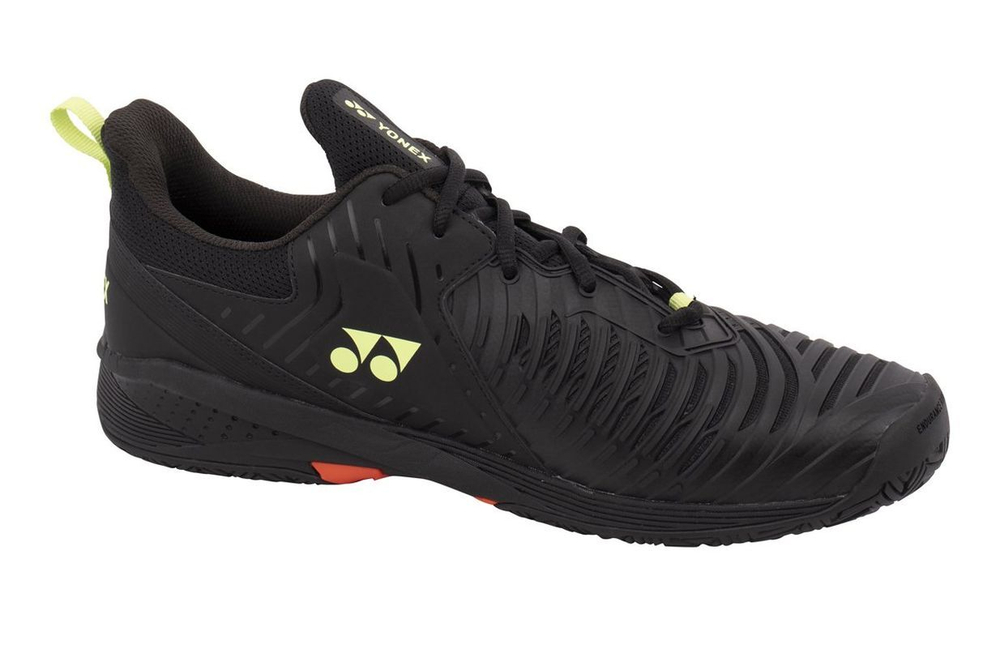 Мужские кроссовки теннисные Yonex Power Cushion Sonicage 3 - black/lime