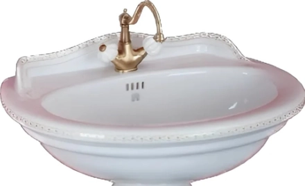 Раковина MIgliore Milady 22826 с декором Vintage 52 см