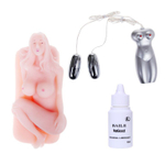 Мастурбатор в виде женского тела, с вибрацией и голосовым сопровождением (Цвет: телесный)