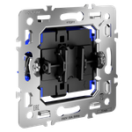 Механизм выключателя с самовозвратом одноклавишного 10А, S70