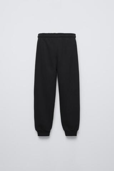 ZARA БРЮКИ С ПРИНТОМ «СКЕЛЕТ», ЧЕРНЫЙ