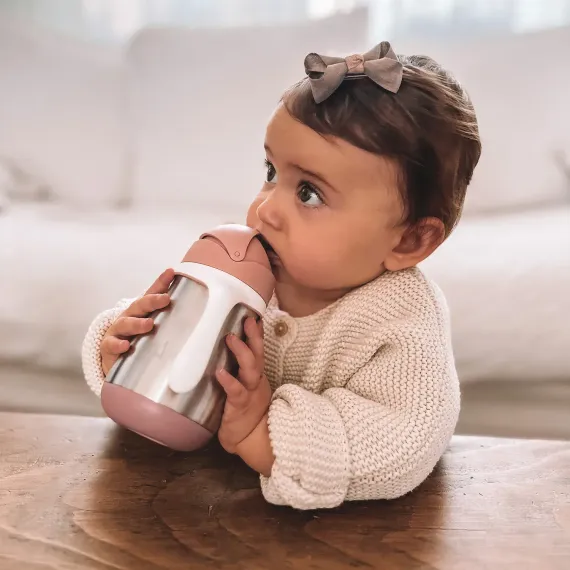 Поильник термос Beaba Tasse Paille Old Pink