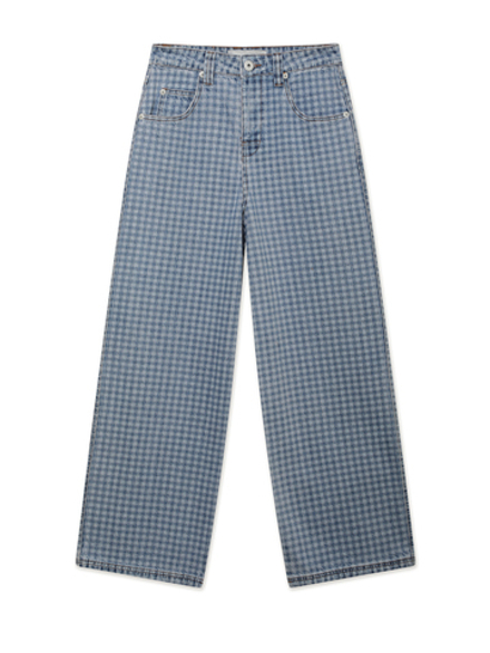 Джинсы (Wide Fit) Gingham Jean