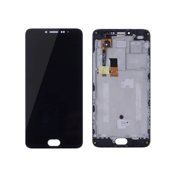 Дисплей для Meizu M3 Note (M681C/H) в сборе с тачскрином на рамке (черный)
