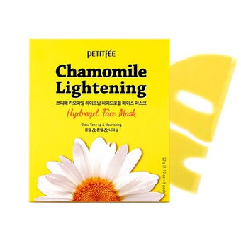 Маска гидрогелевая успокаивающая с экстрактом ромашки Petitfee Chamomile Lightening Hydrogel Mas,32г