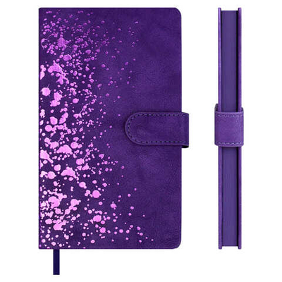 Ежедневник недатированный ESCALADA, А6+, 120 л., ТИВОЛИ ФИОЛЕТОВЫЙ