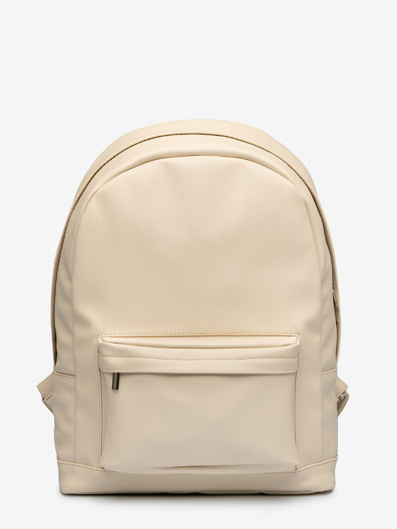 рюкзак закругленный бежевый L эко