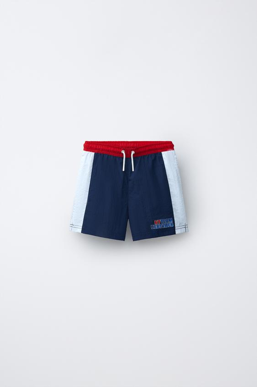 ZARA ПЛАВКИ SIX SEVEN, СИНИЙ/БЕЛЫЙ