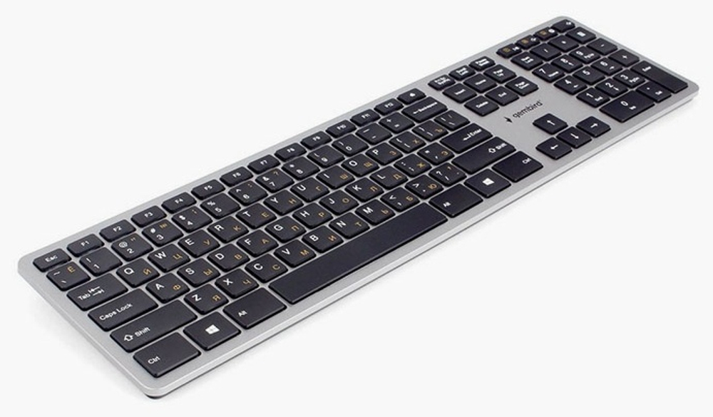 КЛАВИАТУРА GEMBIRD KBW-3, WIRELESS, 2AAA, GRAY