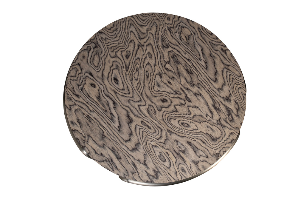 Стол журнальный круглый 110х32см Garda Decor серый