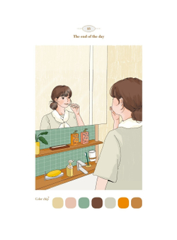 Picturesque day of Vision. Coloring Book