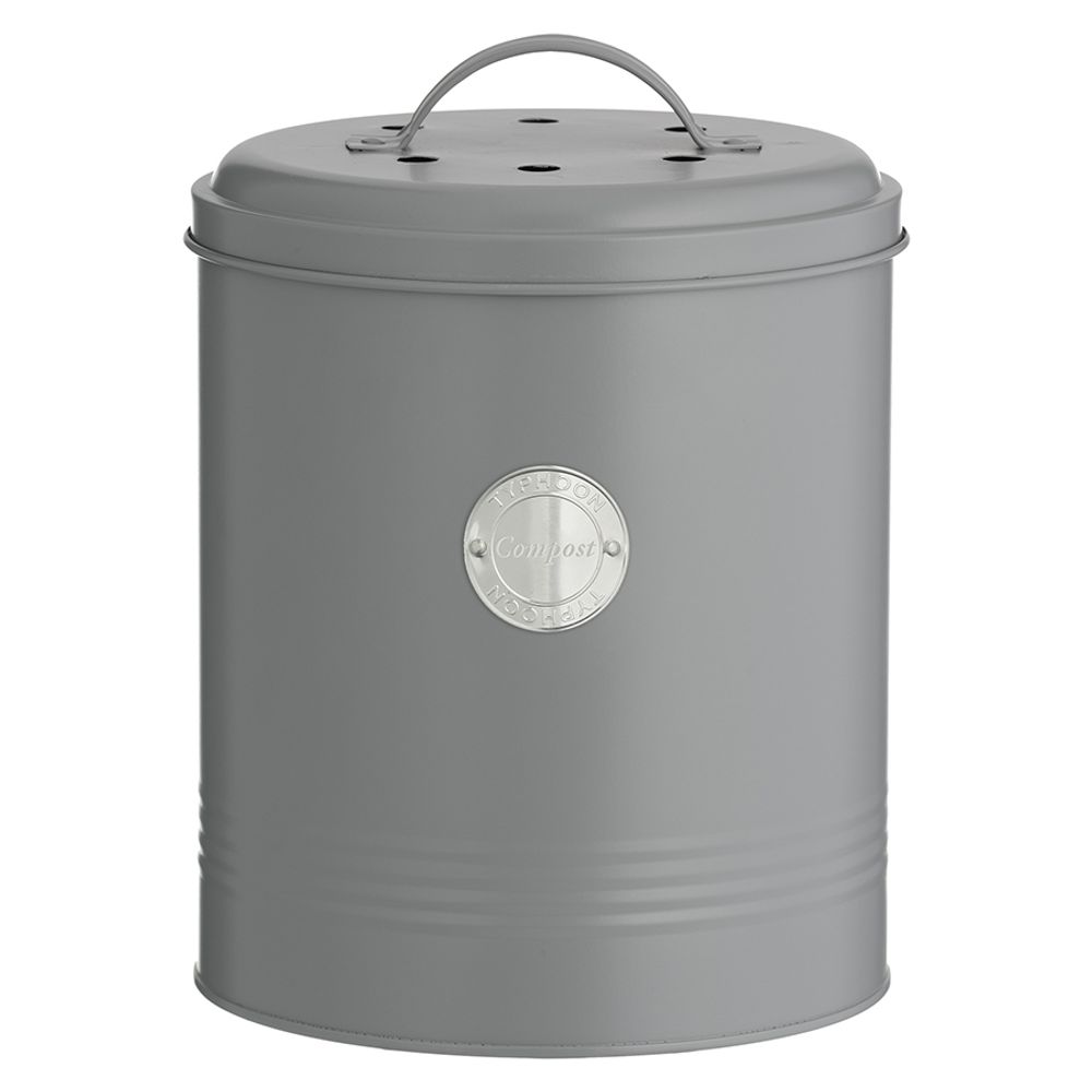 Настольный контейнер для пищевых отходов Living 1401.063V, 2.5 л, серый