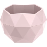 Кашпо для цветов пластиковое 2,5л d-21,8см «Топаз» Бежево-розовый