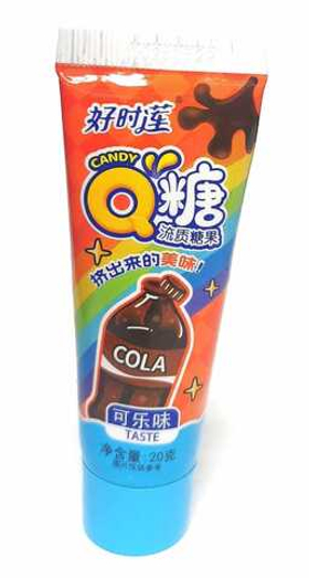 Жевательная резинка candyQ 20 гр кола тюбик