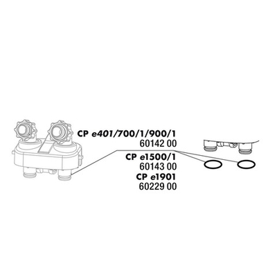 JBL CP e1901 O-ring hose connector set  - прокладка блока кранов для фильтров CristalProfi е1901, 2 шт