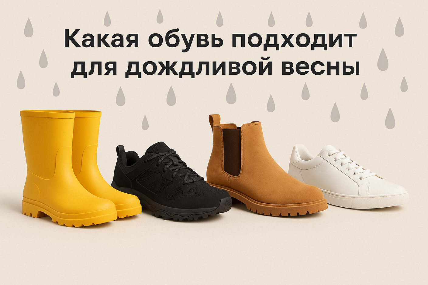 Какая обувь подходит для дождливой весны?