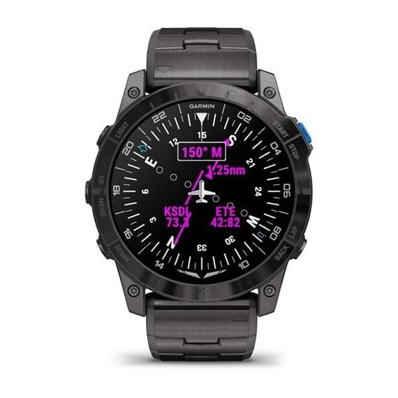 Умные авиационные часы Garmin D2™ Mach 1 Pro с титановым браслетом