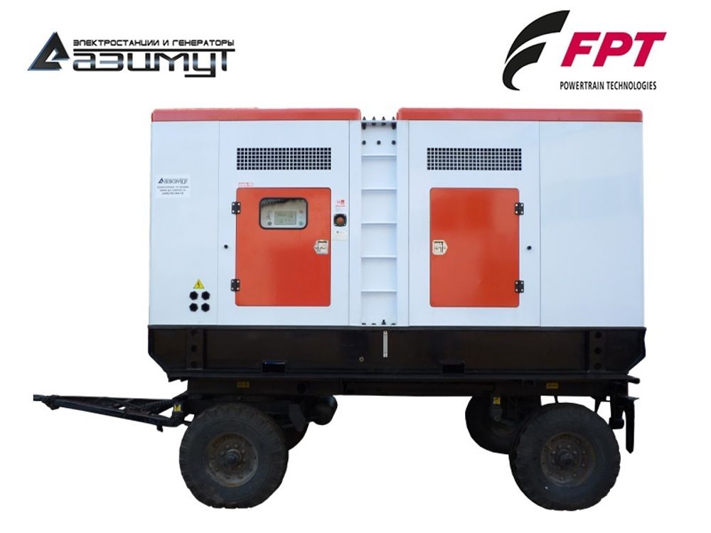Дизельный генератор Азимут ЭД-320-Т400-1РПМ20 FTP-Iveco на шасси в капоте