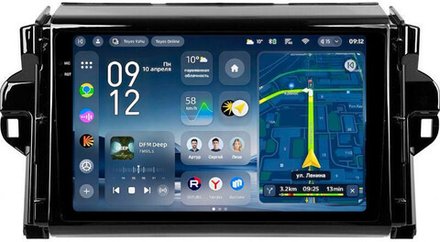 Магнитола для Toyota Fortuner 2015-2022 - Teyes CC4-PRO монитор 9.5" 2K QLED на Android 13, Snapdragon 778G, AI, CarPlay, DSP, 4G SIM-слот