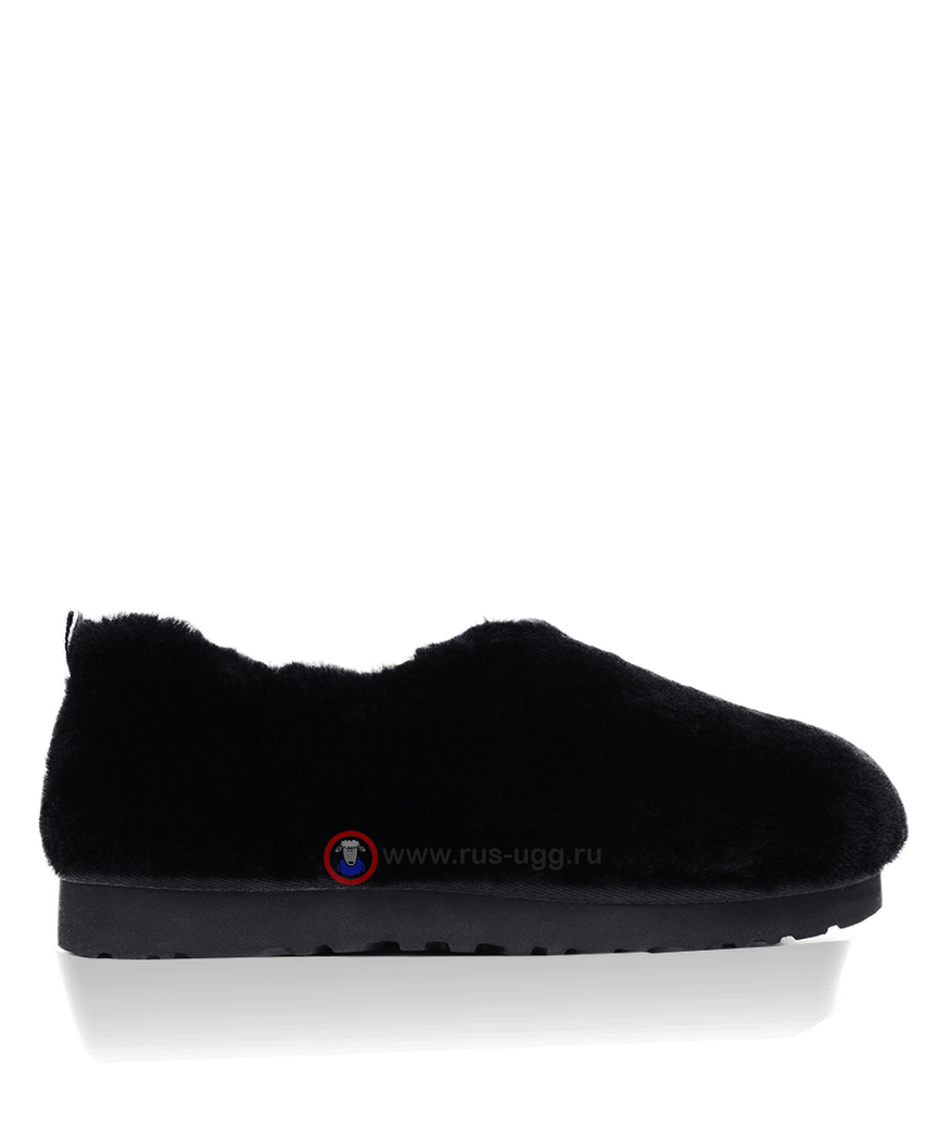 HAILEY FLUFF SLIPPERS Black