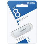 Флеш-накопитель 8 Gb Smartbuy Scout White