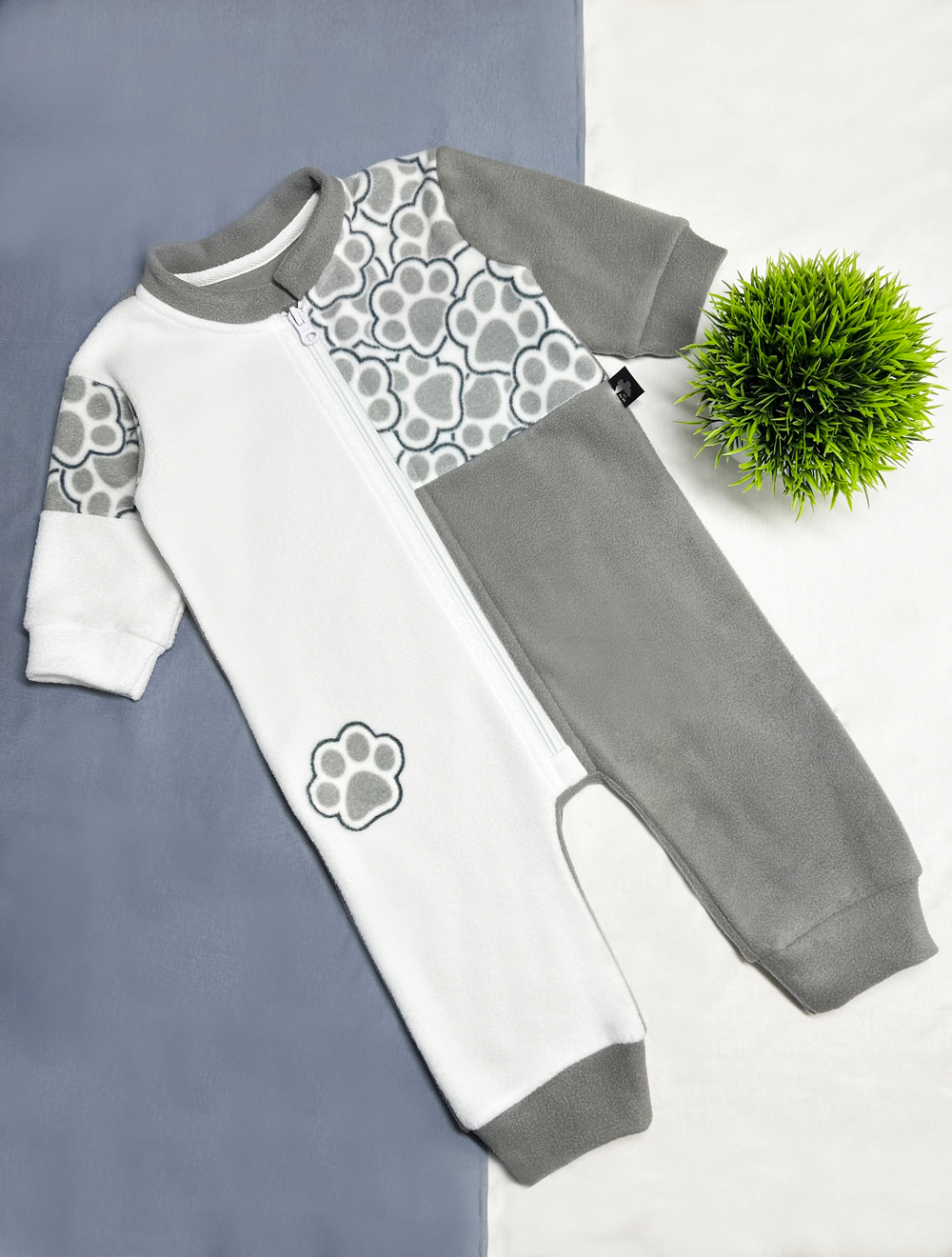 Флисовый Комбинезон Лапки