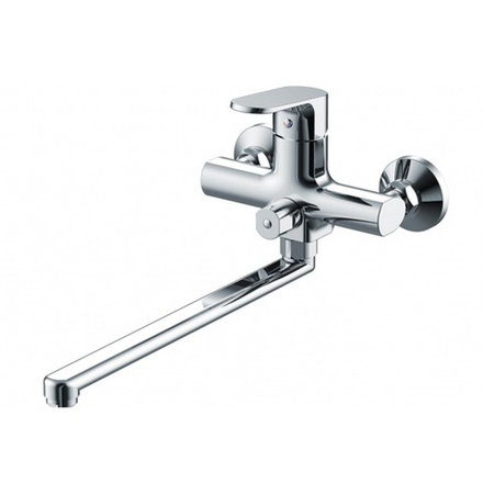 F6105161C-01A BRAVAT PURE Смеситель для ванны с длинным изливом (без аксессуаров) (к/к 6)