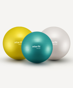 Фитбол STARFIT GB-108 антивзрыв, 1500 гр, тепло-серый пастель, 85 см