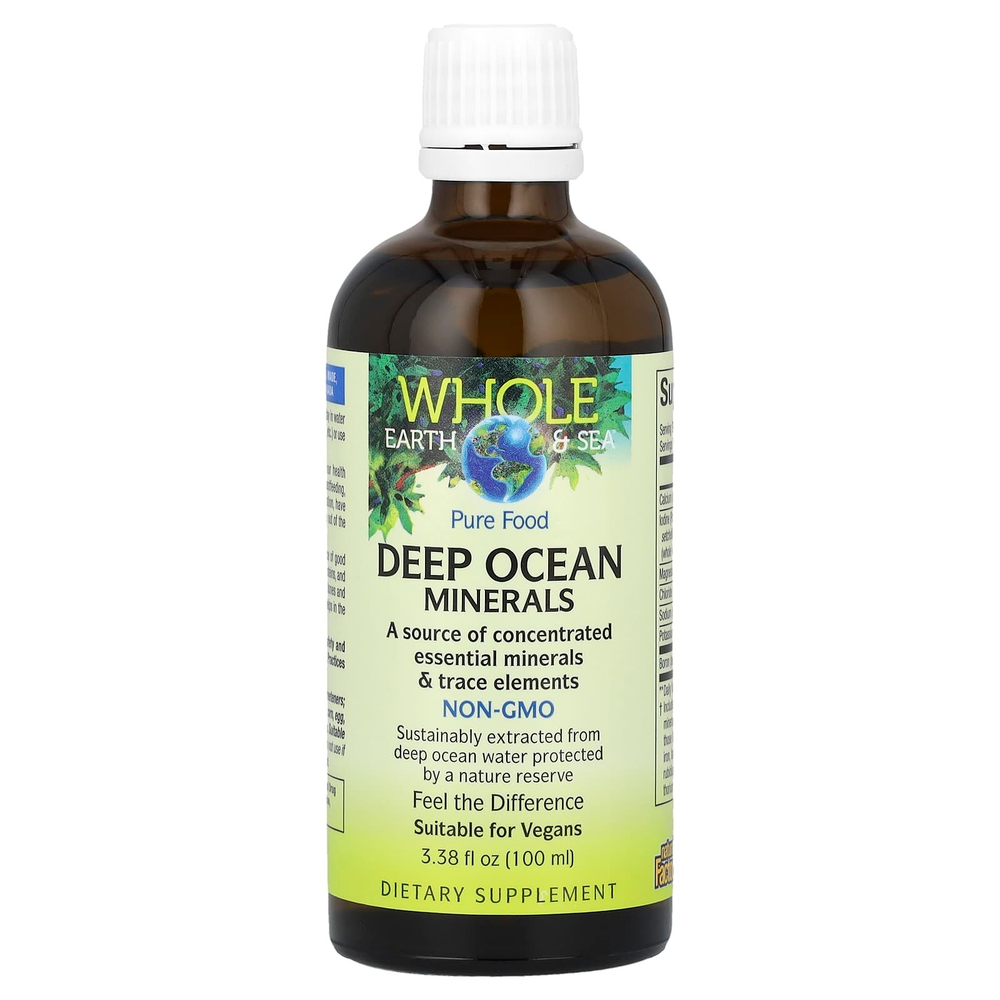 Natural Factors, Whole Earth & Sea, Deep Ocean Minerals, 100 мл (3,38 жидк. унц.)