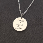 подвеска с индивидуальной гравировкой