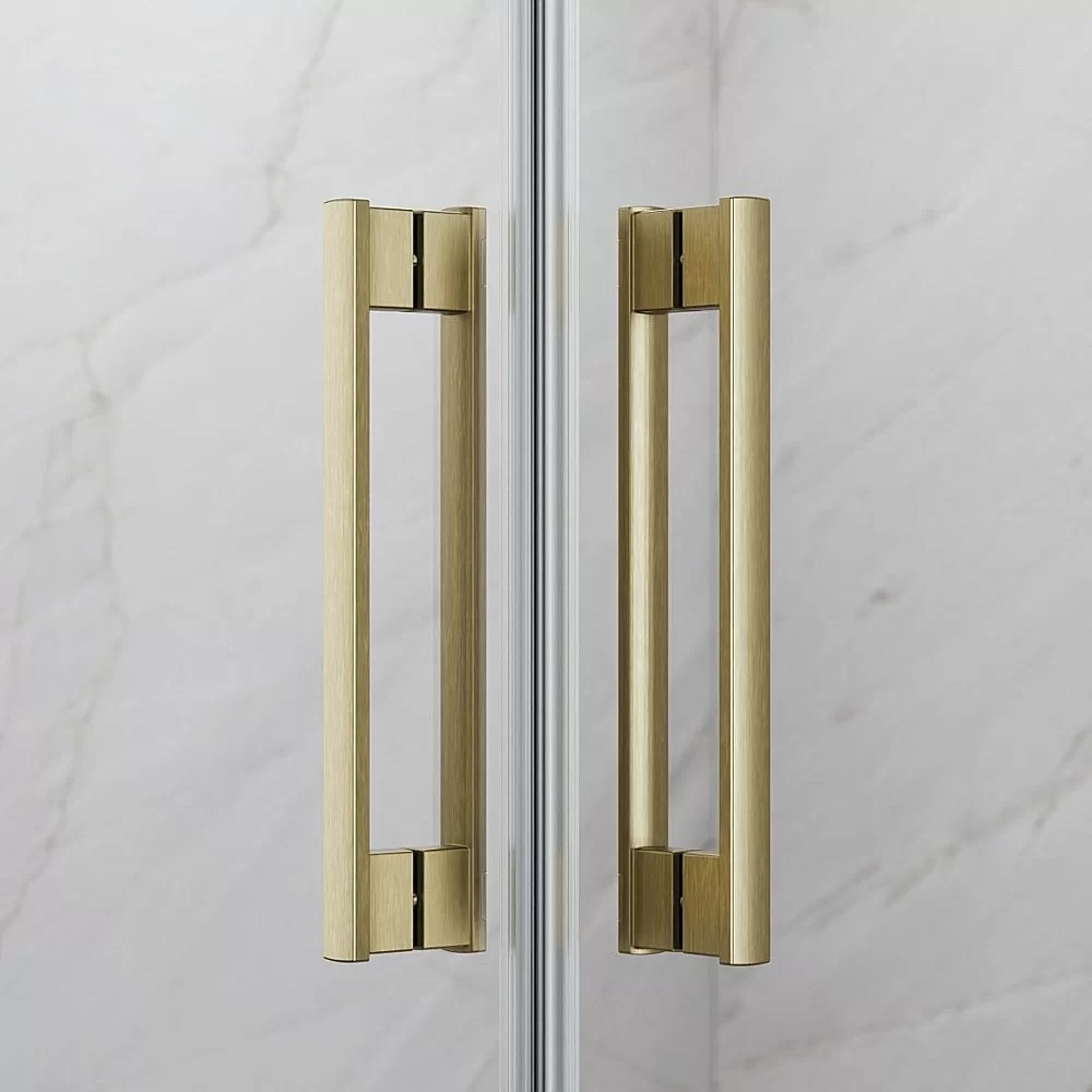 Душевая дверь Radaway Idea 8 Brushed Gold DWJ 110 L стекло прозрачное/профиль брашированное золото
