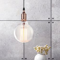 Светильник подвесной ЭРА PL13 E27 - 4 RG под лампу E27 хром | Подвесные светильники