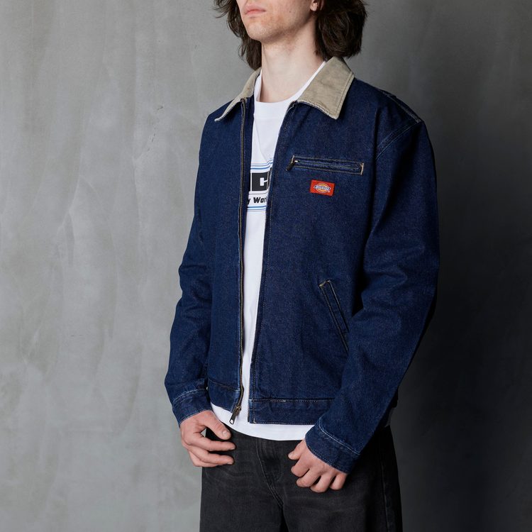 Куртка Dickies Denim Painter Jacket Dark Indigo артикул:DK0A88EG0DD1 - купить в магазине Дайс