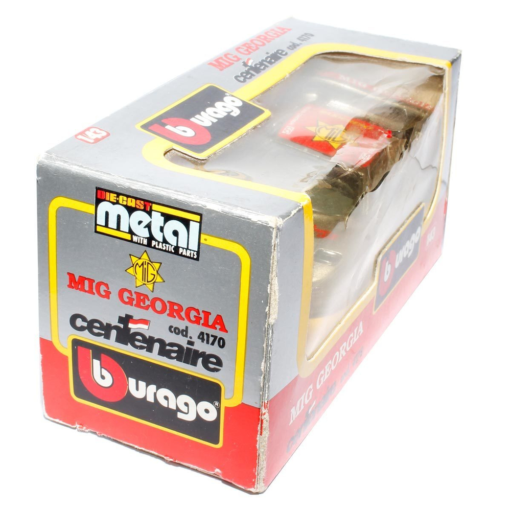 Модель автомобиля MIG Georgia Centenaire. Bburago (Италия) 1995 г. Масштаб 1:43