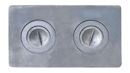 Плита чугунная 2-комф. П1-2 58х34см.