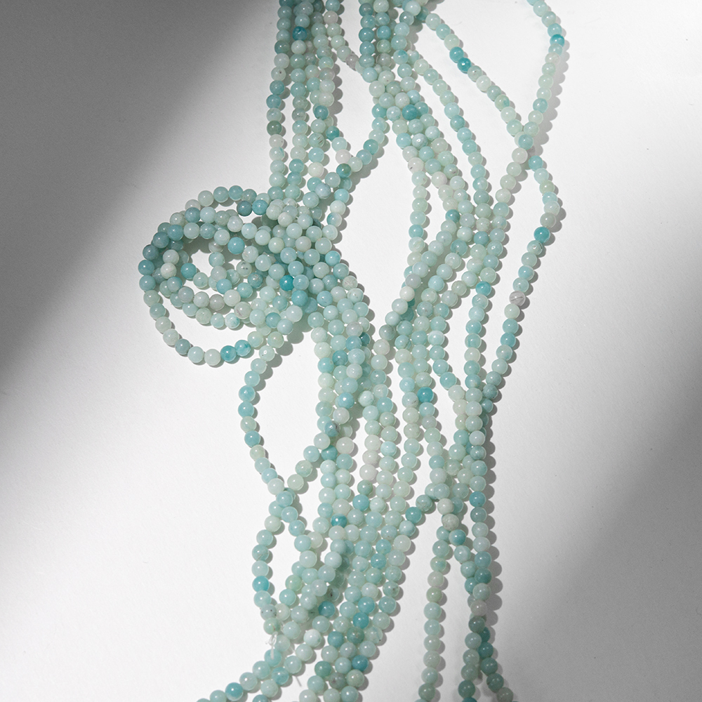 Амазонит эконом натуральный, 4,8мм, шар