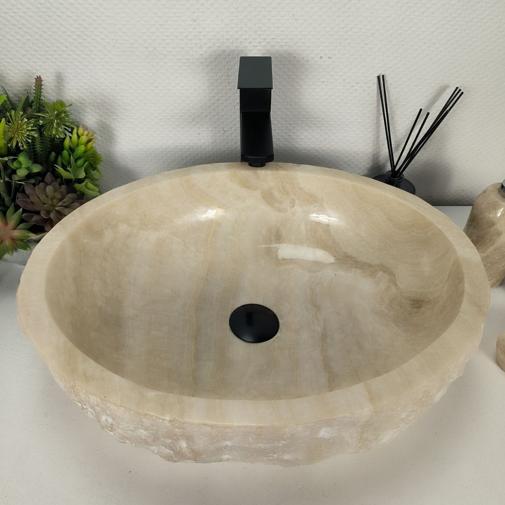 Раковина из оникса Erozy White EO-64308 53*42*16 0213