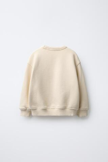 ZARA Х BENSIMON ® ТОЛСТОВКА С КРУГЛЫМ ВЫРЕЗОМ, ВАНИЛЬНЫЙ