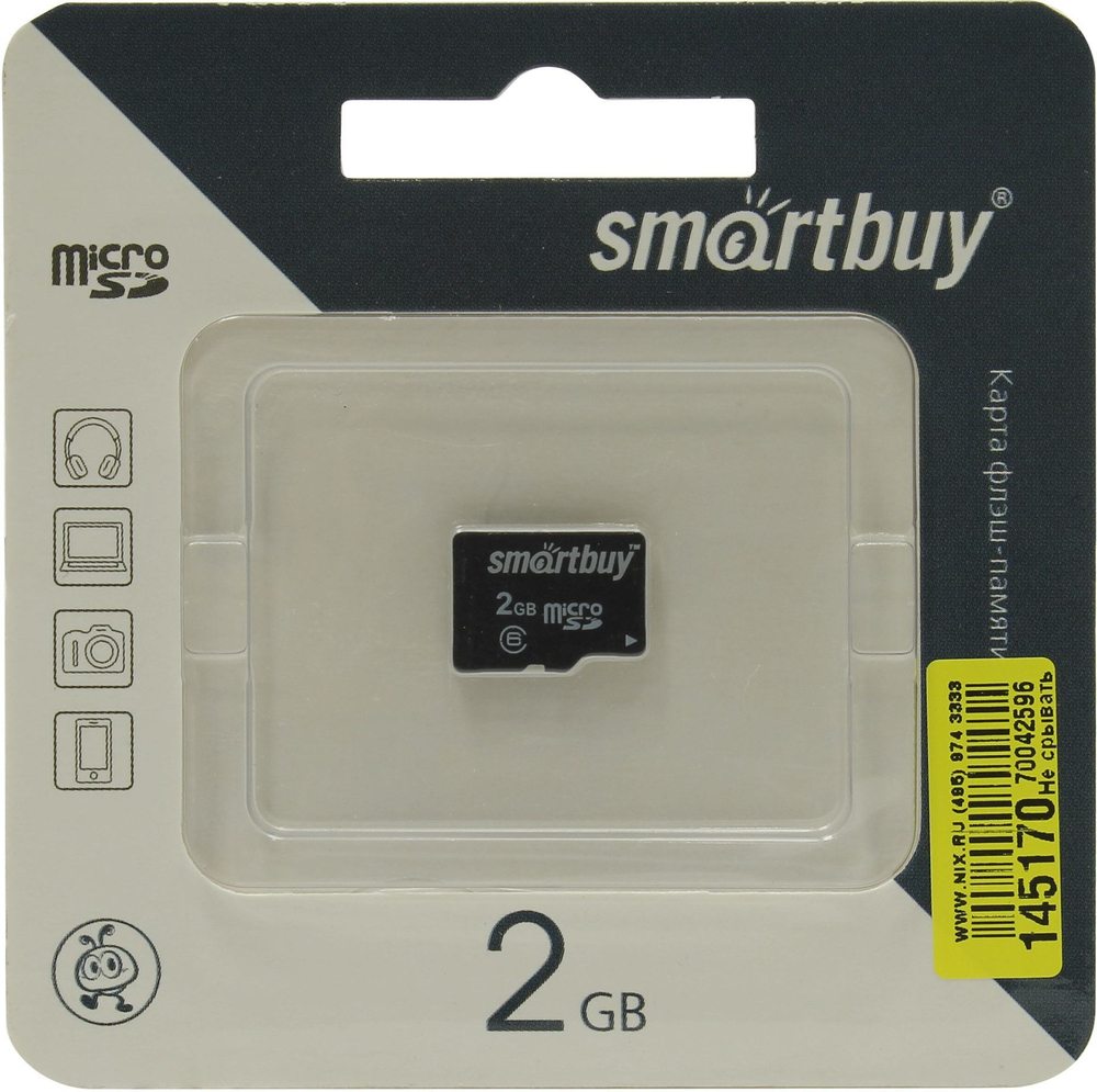 SmartBuy &lt; SB2GBSD-00&gt; microSD 2Gb