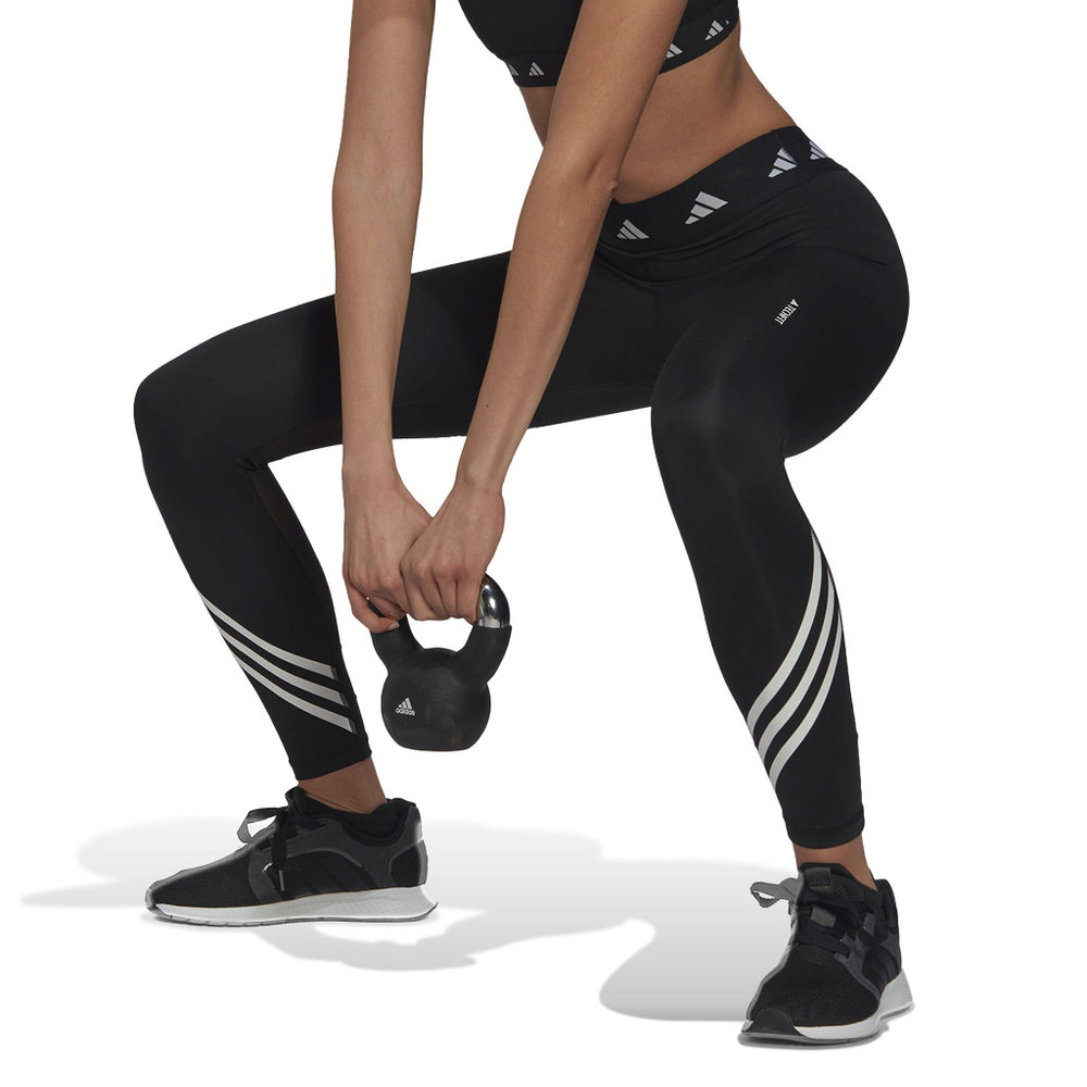 Женские теннисные брюки adidas Tech-Fit 3 Stripes 7/8 Tight Women - Black