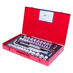 Набор торцевых головок с принадлежностями 1/2&quot;, двенадцатигранные, 8-32 мм, 3/8&quot;-1&1/4&quot;, 43 предмета KING TONY 4044CR